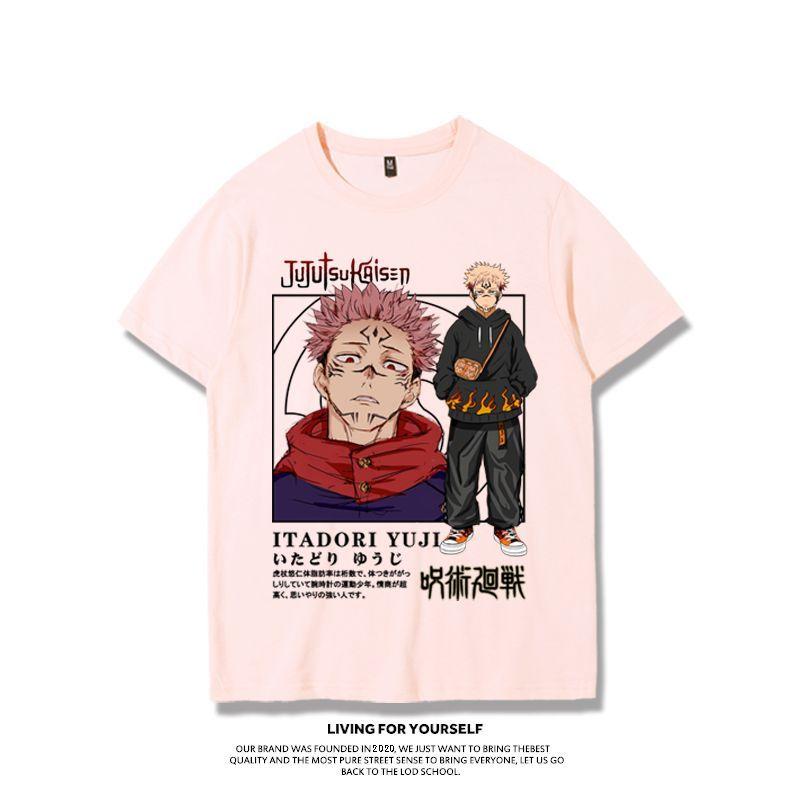 Spell Return To War T-Shirt Five Wusha Youjie Knotweed Yoren Clothes Summer Second Dimensional Animation Short Sleeve Men