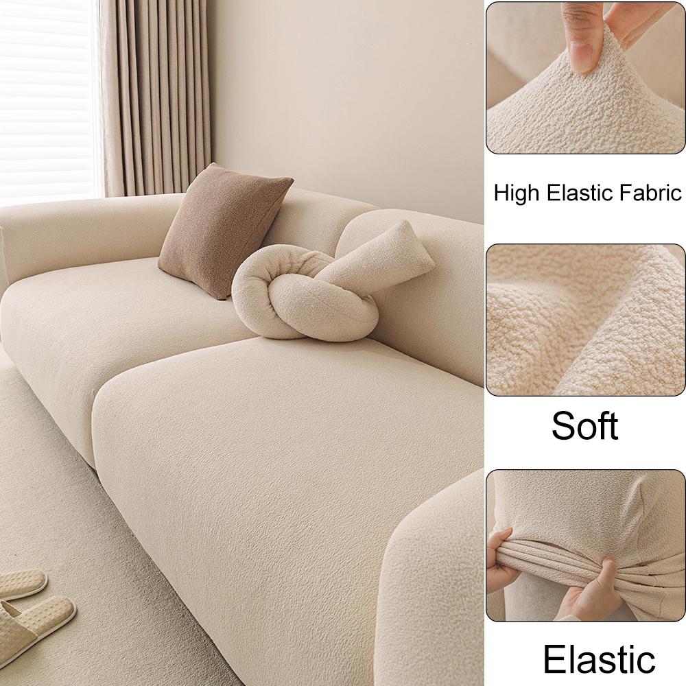 Chenille Fabric Thicken Elastic Sofa Cover 1/2/3/4 Seater Couch Covers For Living Room Furniture Protector Slipcover Removable
