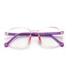 2024 Kids Blue Light Glasses Square Silicone Nose Pad Optic Myopia Hyperopia Eyeglass Frames Child Glasses 0 Diopter Eyewear