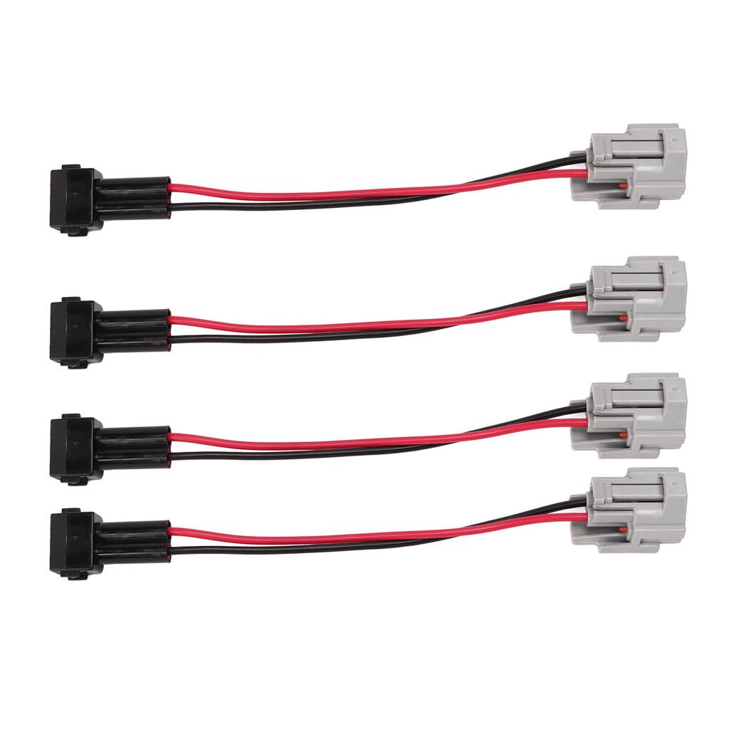 4pcs Fuel Injector Harness Adapter for DENSO Female to EV1 A Male Adapter Plug Replacement for Civci K20 K24