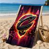 Cleveland Lights Shadows Beach Towel, Microfiber Beach Towel, Perfect For Pool, Beach, Travel, Home Decor Beach Party Fan Gifts