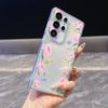 Pastel Floral Border Phone Case for Samsung Galaxy S26 S25 S24 S23 S22 S21 S20 FE Plus Lucency TPU Protection Cover