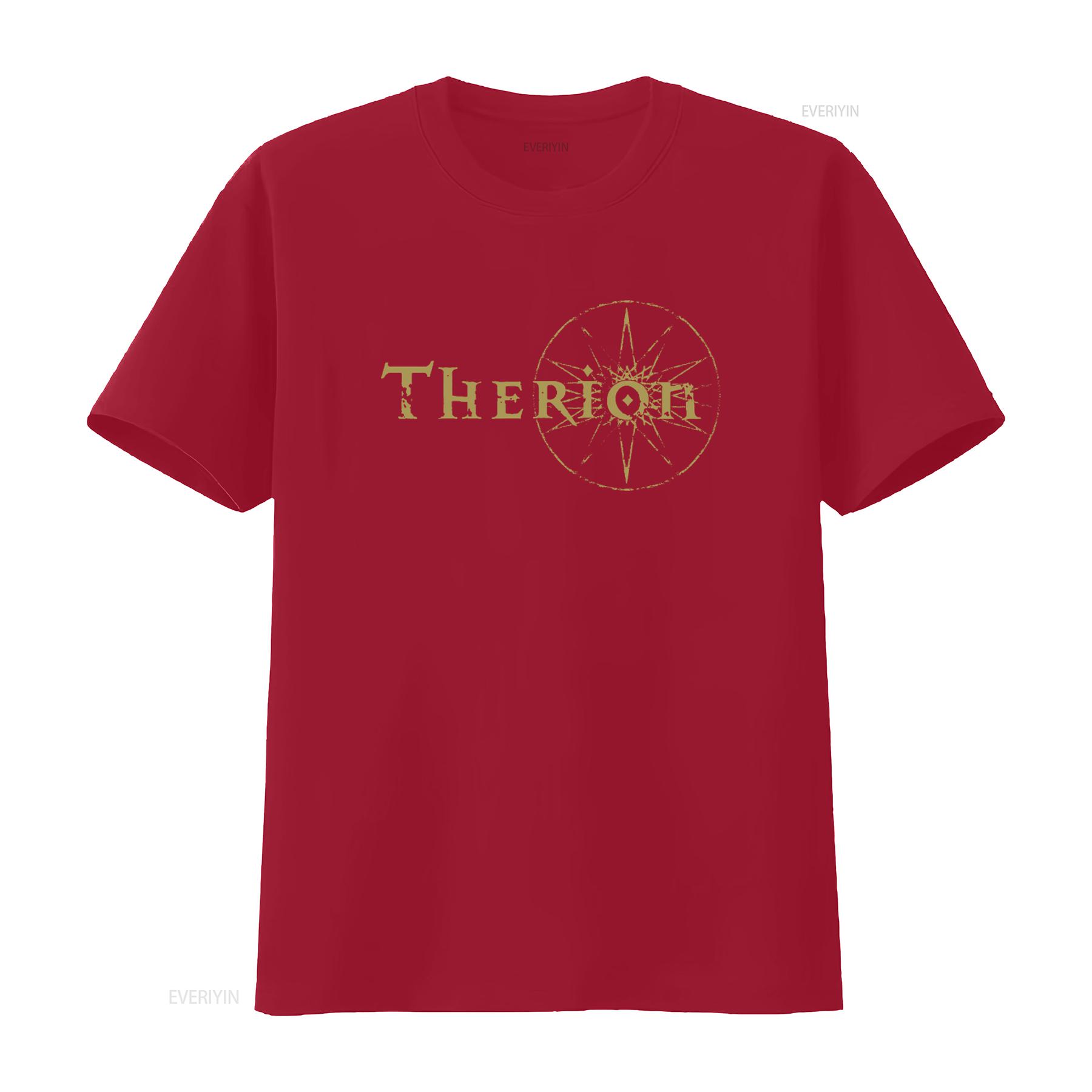 

Therion Distressed Band Print T Shirt Casual Perfect for Rock Fans vintage Washed Comfortable homme Top For Everyday Wear S