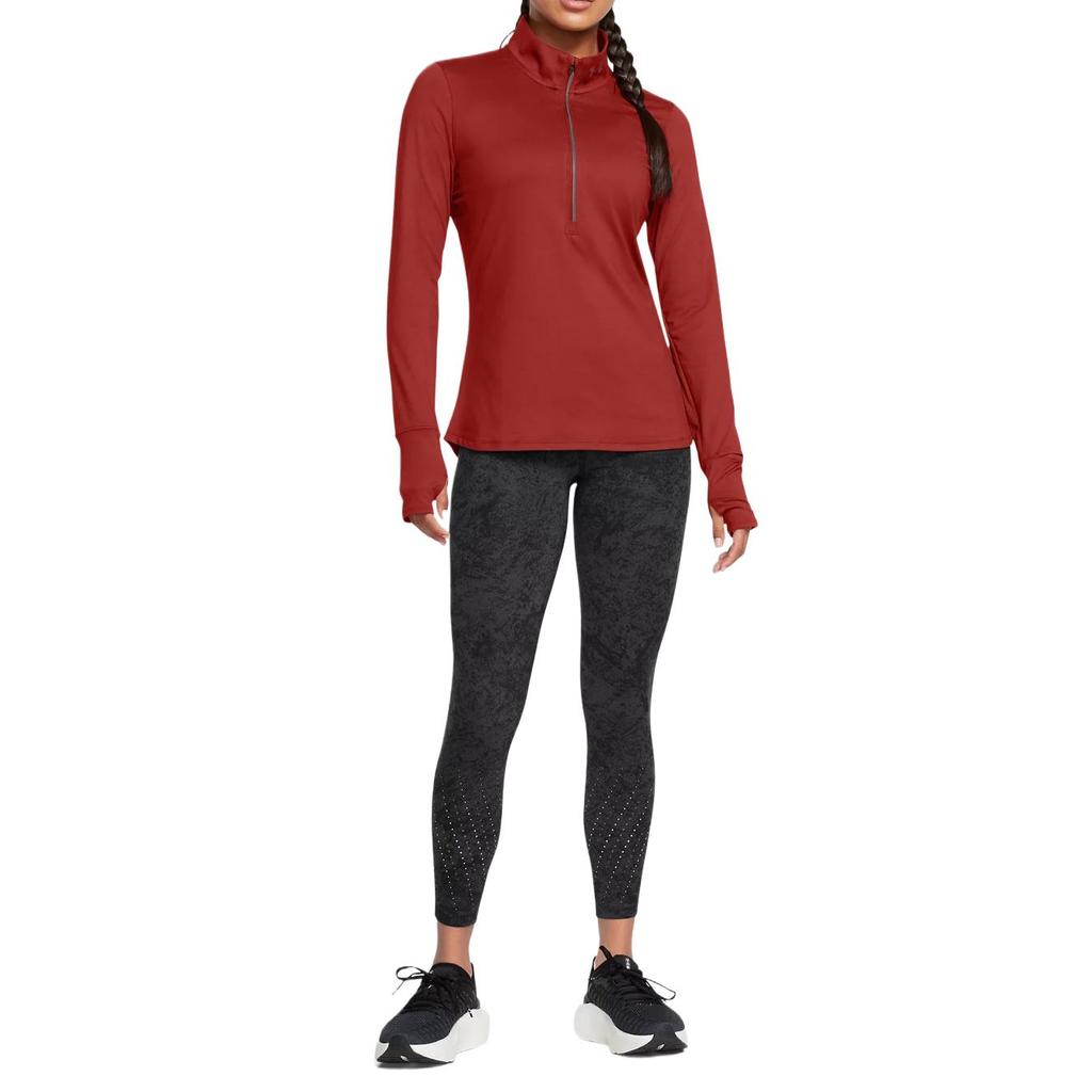 Under Armour UA Launch Elite Cool Series Full Print Comfortable Breathable Knitted Sports Long Pants Women bottoms Black 1386334-001