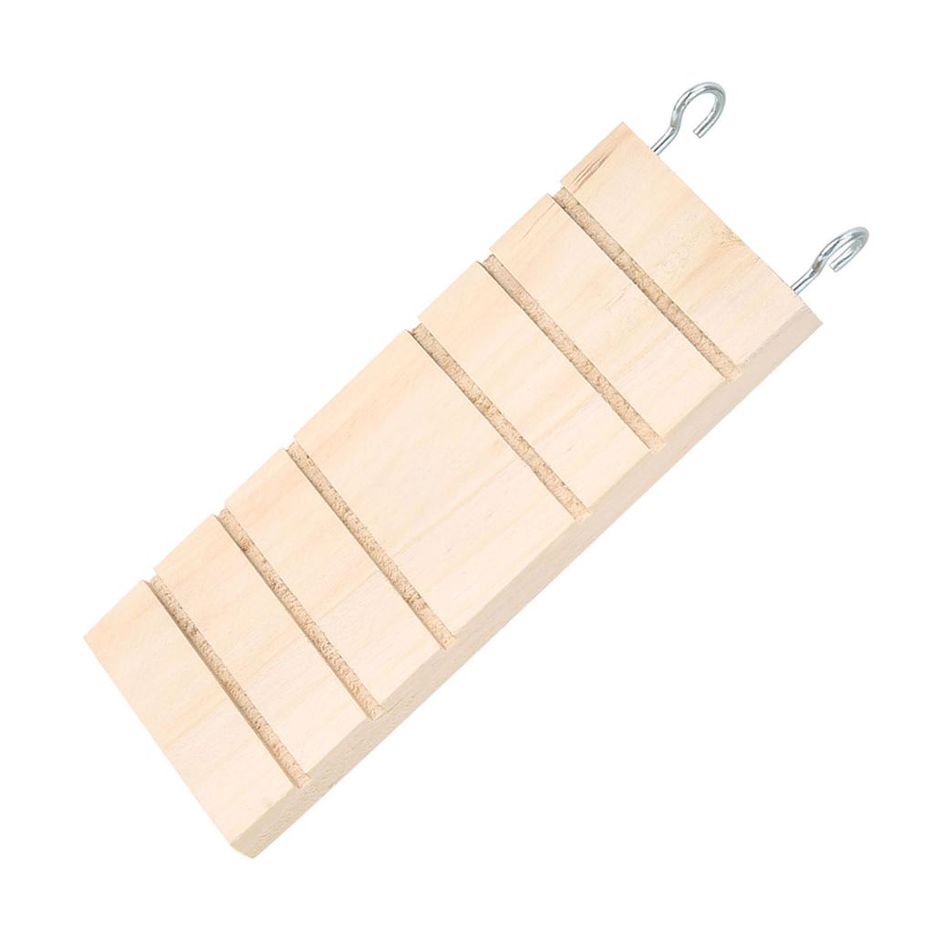 Pet Wooden Ladder Hamster Bird Stand Platform Toy Rest Board Perches Cage