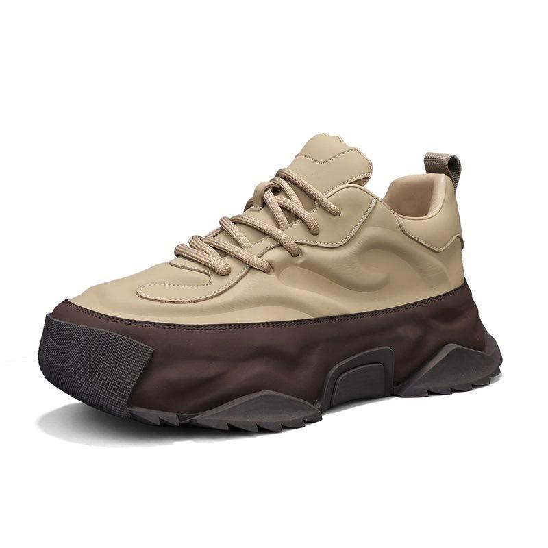 Fashion Shoes for Men High Quality Platform Sneaker Fad Leather Thick Sole Leisure Men Sneaker Outdoor Hiking Men Shoe Zapatillas Hombre