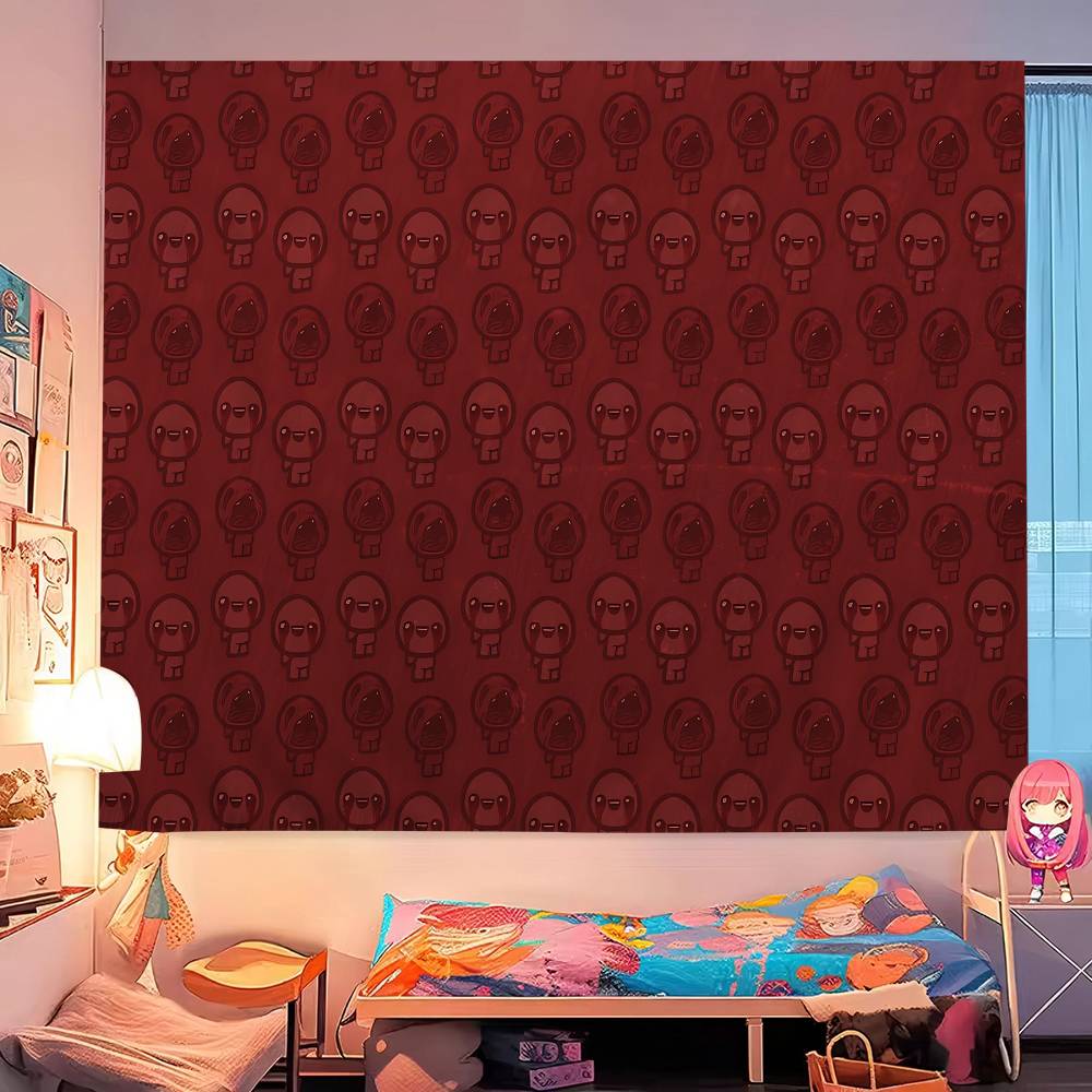 El Binding Of Isaac Tapiz de Pared Grande Impreso Decoración para Colgar en la Pared Decoración del Hogar Manta