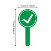 4Pcs Double Sided Hand Held Response Card Portable Classroom Response Signs  Photography Prop
