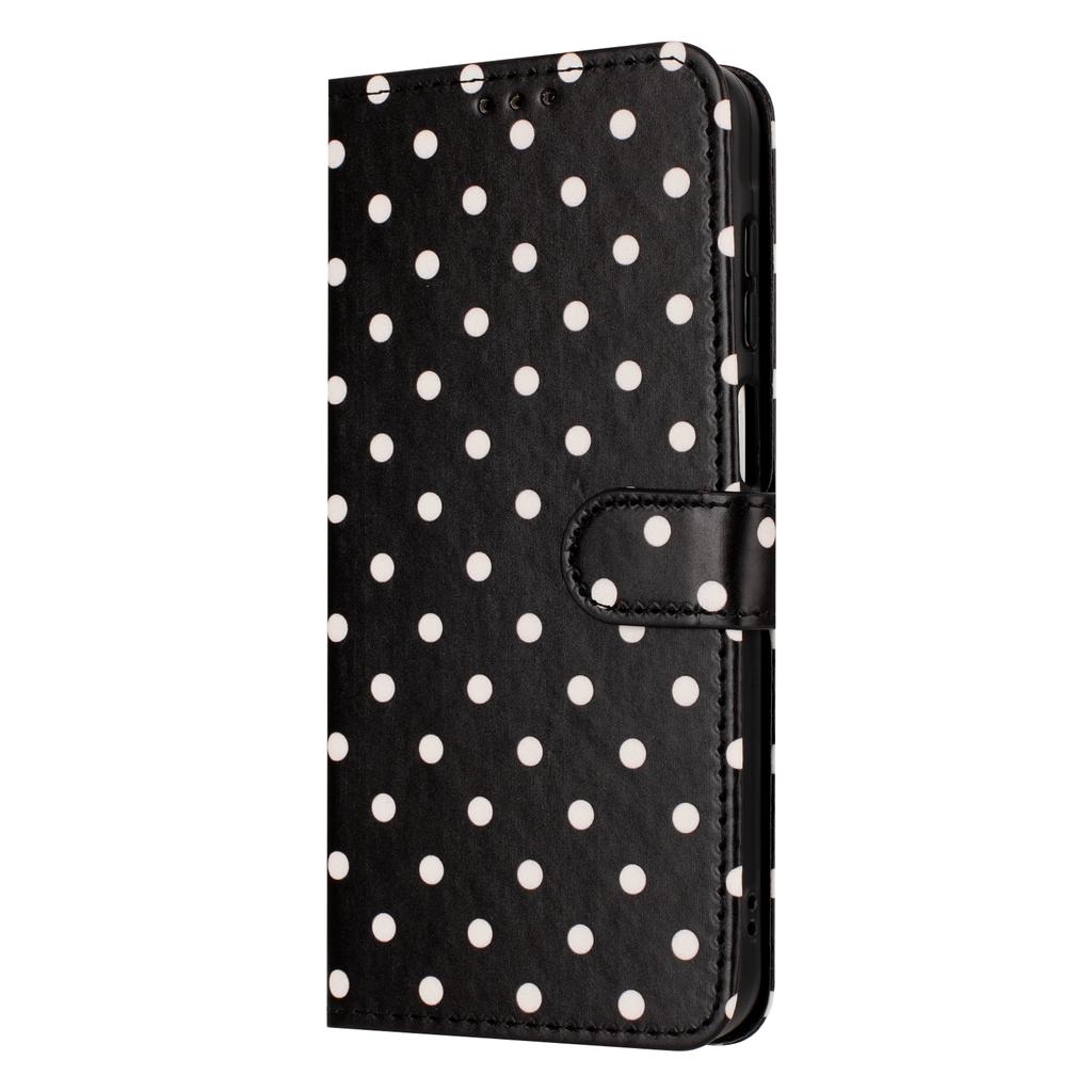 For Xiaomi Poco M8 5G/Redmi Note 15 5G (Global)/15 4G (Global) Leather Case Polka Dot Pattern Wallet Stand Folio Phone Cover