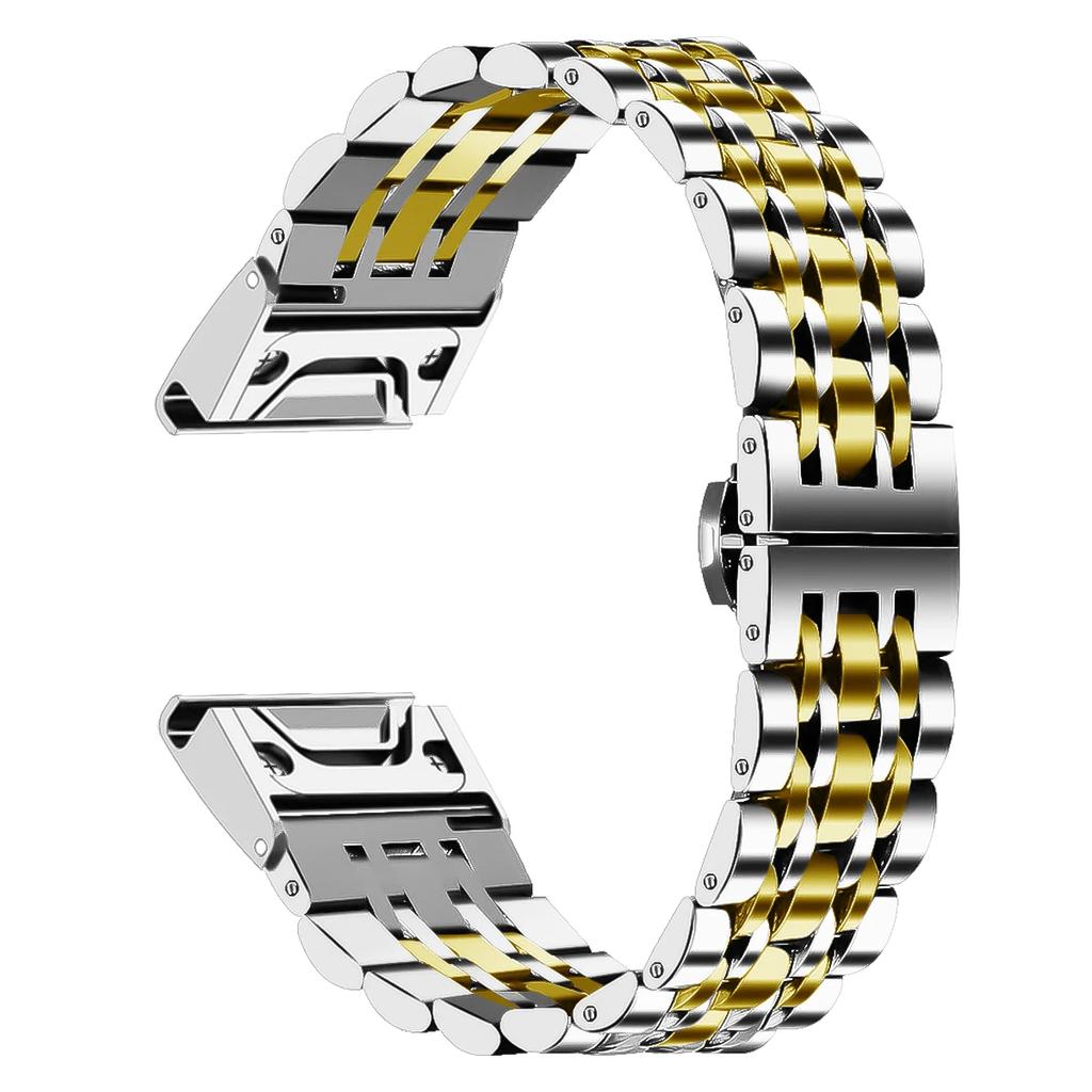 20 22 26mm Quickfit Watch Stainless Steel Strap For Garmin Fenix 8 7S 7x 7 6S 6X 6 Pro 5S 5X 935 945 Enduro Gen2 Metal Smartband