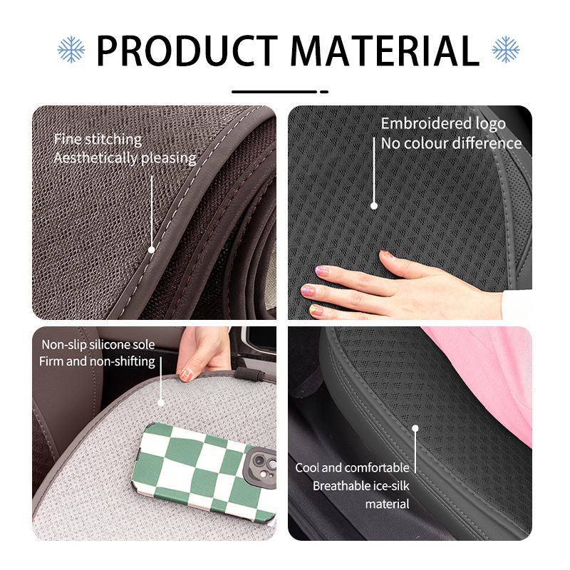 For Volkswagen VW Car Accessories Seat Ice Silk Cushion Protective Mat Pad Scirocco Jetta Beetle Golf 4 5 6 Passat Polo B5 XV9