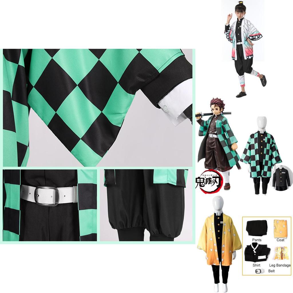 Demon Slayer Kamado Nezuko Cosplay Costume For Kids In Various Colors Exquisite Workmanship And Perfect Stitches