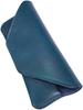 Blue Tochigi Leather Glasses Case, Made In Japan, Soft, Large, Oversized, Eyeglasses Case, Sunglasses Case, Glasses Case, Men's and Women's, Genuine L