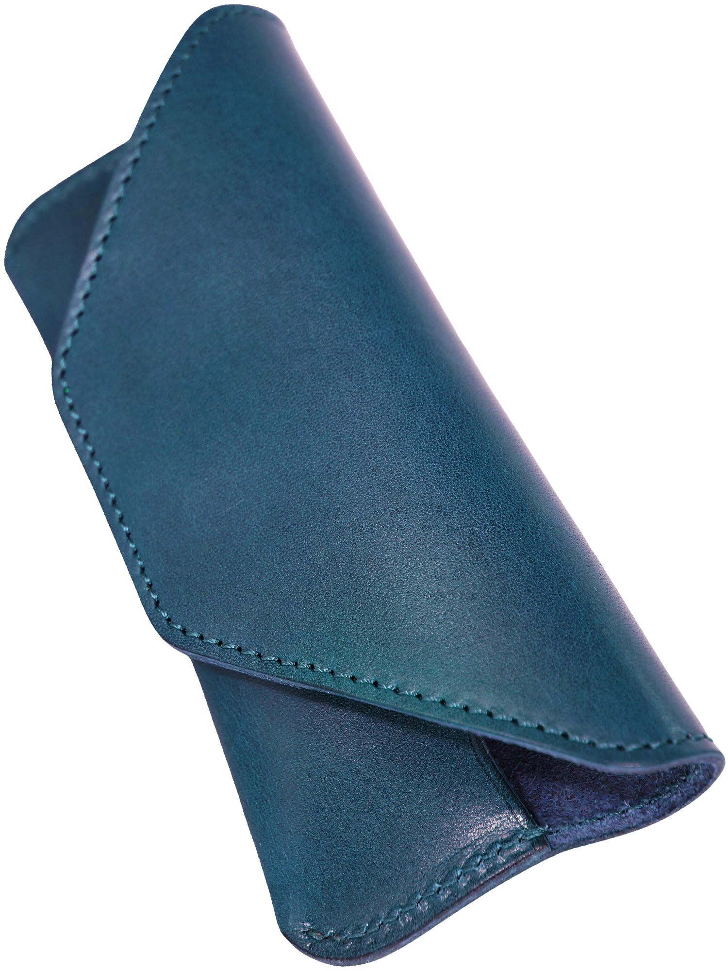 

Blue Tochigi Leather Glasses Case, Made in Japan, Soft, Large, Oversized, Eyeglasses Case, Sunglasses Case, Glasses Case, Men s and Women s, Genuine L