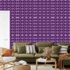 Wallpaper Geometric Pattern Purple and Plum for Living Room and Bedroom 50x1000
