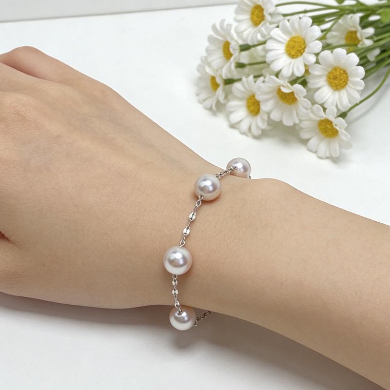 S925 Sterling Silver Pearl Starry Bracelet: Women s Fashion, Versatile, Light Luxury. 925 Silver