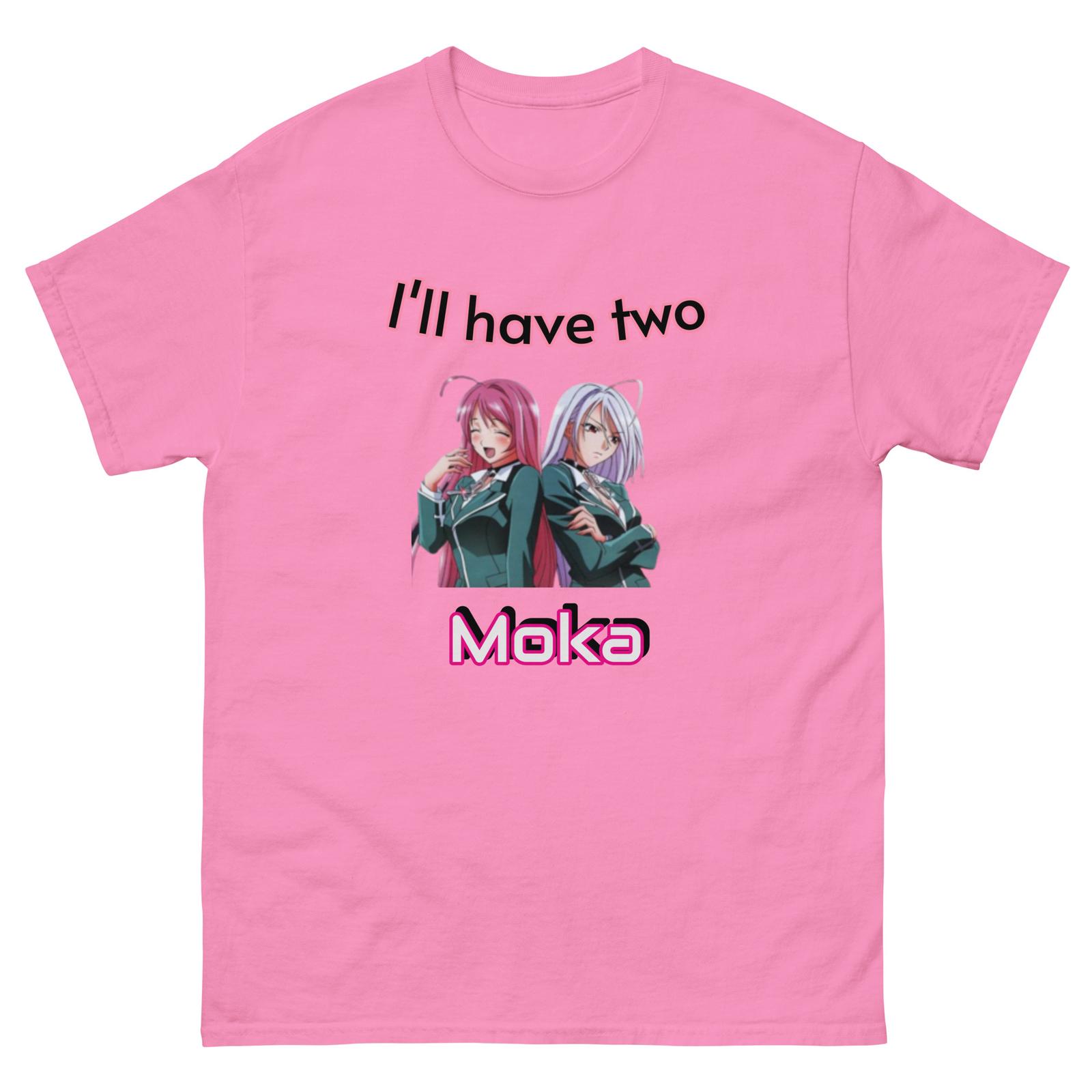 I ll have two Moka | Moka Akashiya Classic Tee Rosario + Vampire Anime T-Shirt Mens Womens Tees Tops 3XL