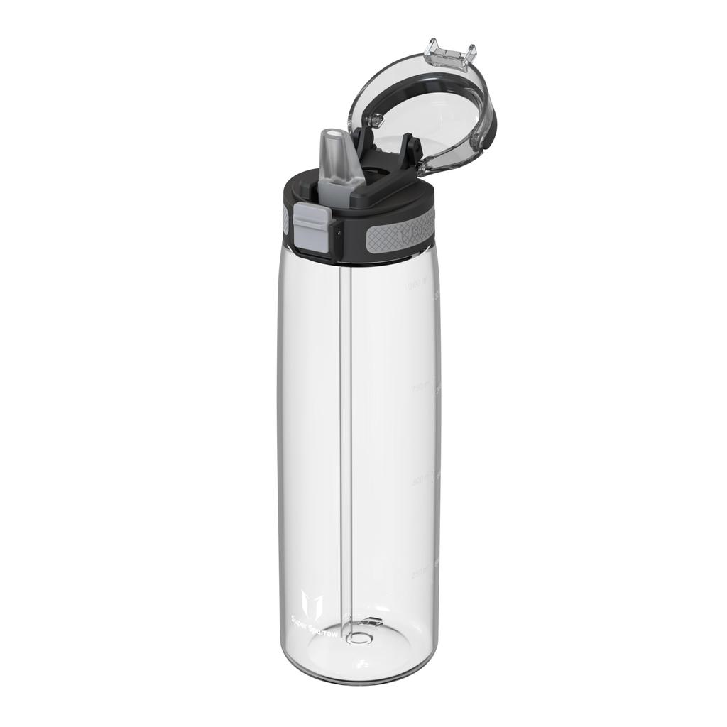 Super Sparrow Water Bottle 1L Made with Tritan Straw Suitable for Outdoor and Training - - American-made BPA-Free - Sports, School, Baseball,