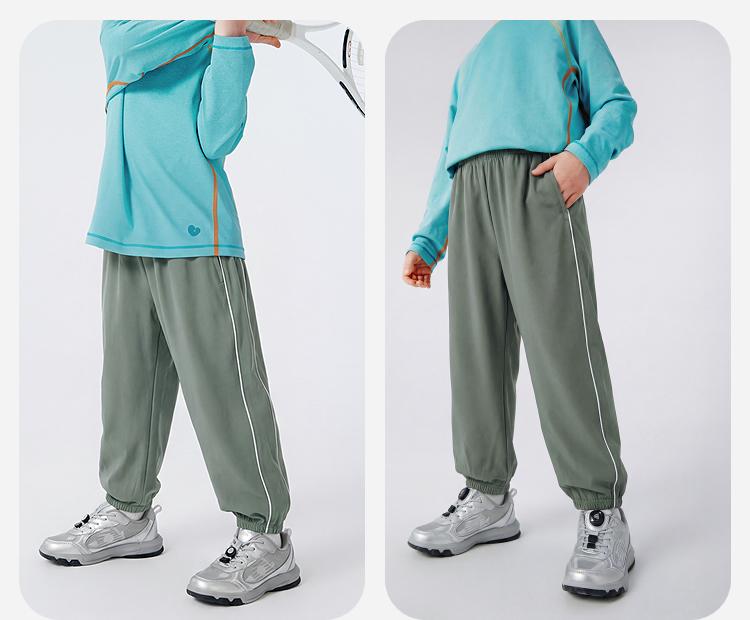 Mini Balabala Boys' and Girls' Pants 2026 Summer Cool, Breathable, Sunscreen UPF50+Mosquito proof Pants