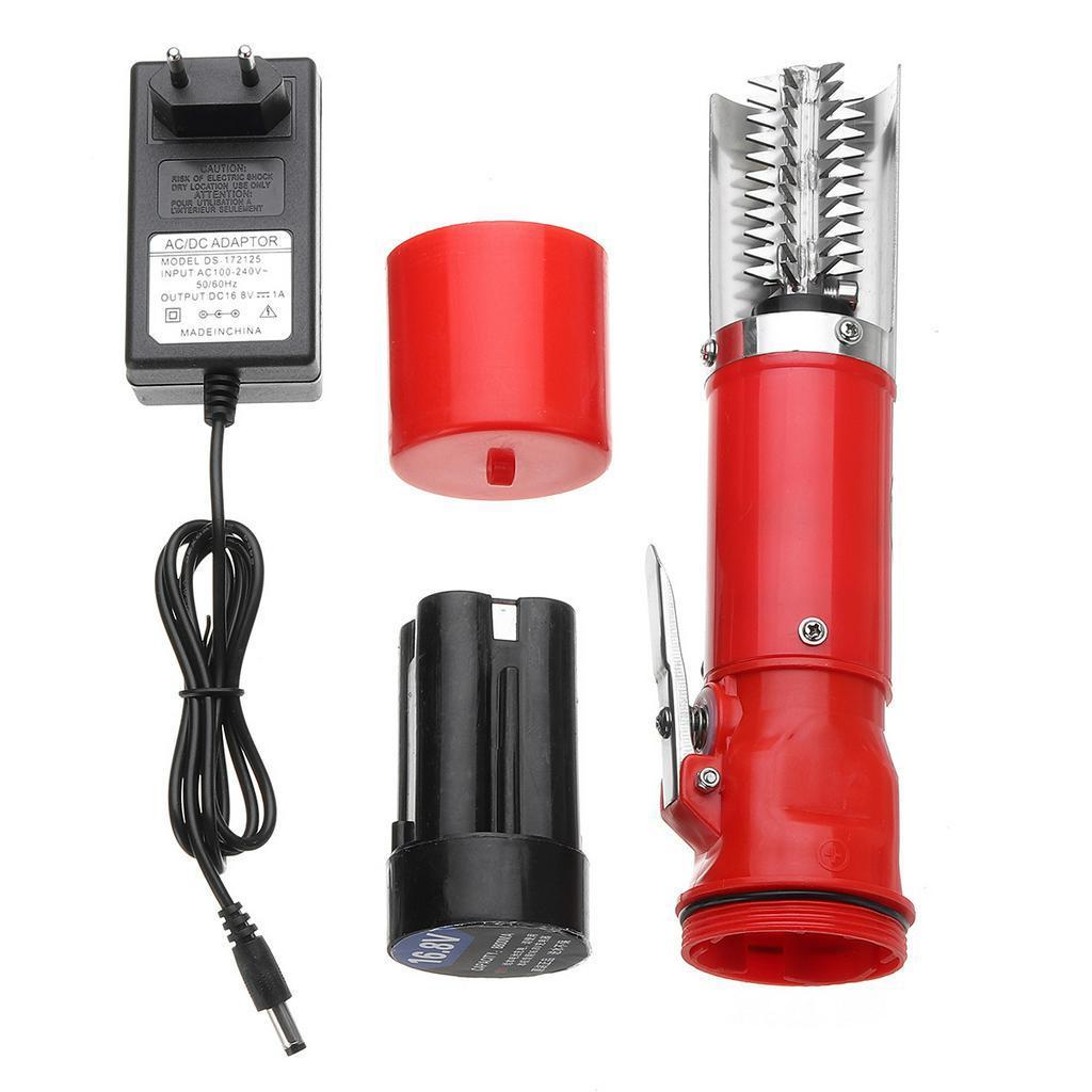 196W 27.6* 5.5*5cm Fishing Scalers Clean Fish Remover Cleaner Descaler Scraper Seafood Tool Charging Portable Electric Fish Scaler