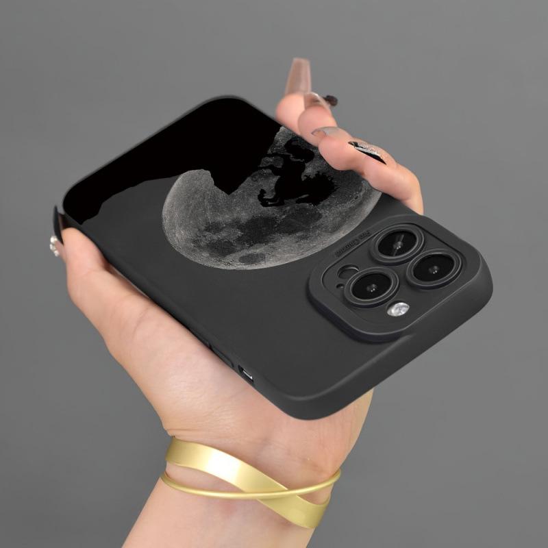 Moon War Horse iPhone Case: Compatible with iPhone 12/13/14/15/16 Pro Max and iPhone 11, Soft Pupil Eye Design.