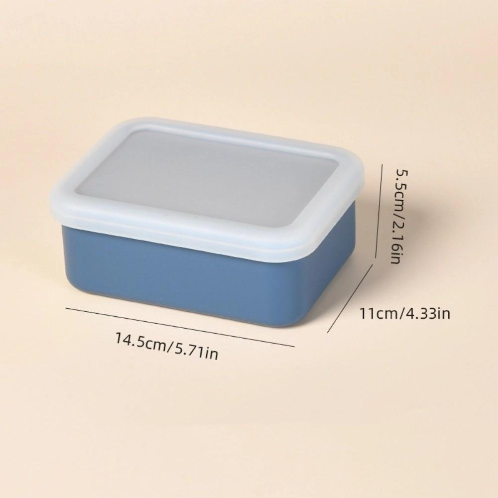 Food Grade Silicone Lunch Box with Lid 250/500/1000ML Food Storage Container Leak Proof Fresh Keeping Microwave Oven Lunch Box