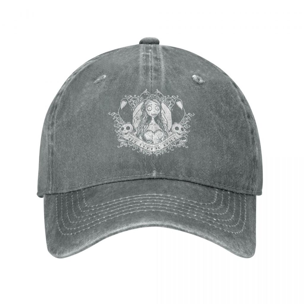 Corpse Bride Emily Men Women Baseball Cap Distressed Denim Hats Cap Casual Outdoor All Seasons Travel Cap