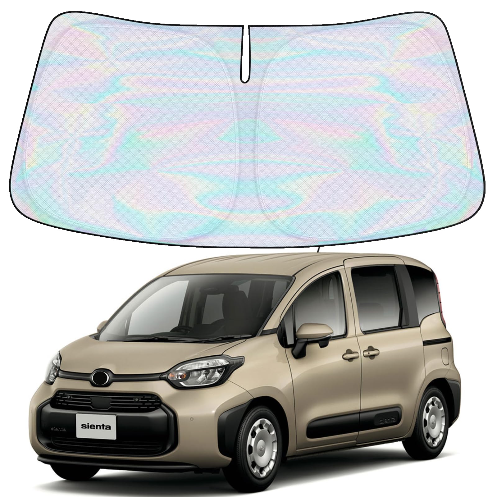 

Toyota Sienta 10 Series Sunshade for Windshield Car Specific Design for 2022-Present Sun Protection, Toyota Sienta 10 series
