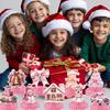 Pink Honeycomb Christmas Party Table Decorations Set