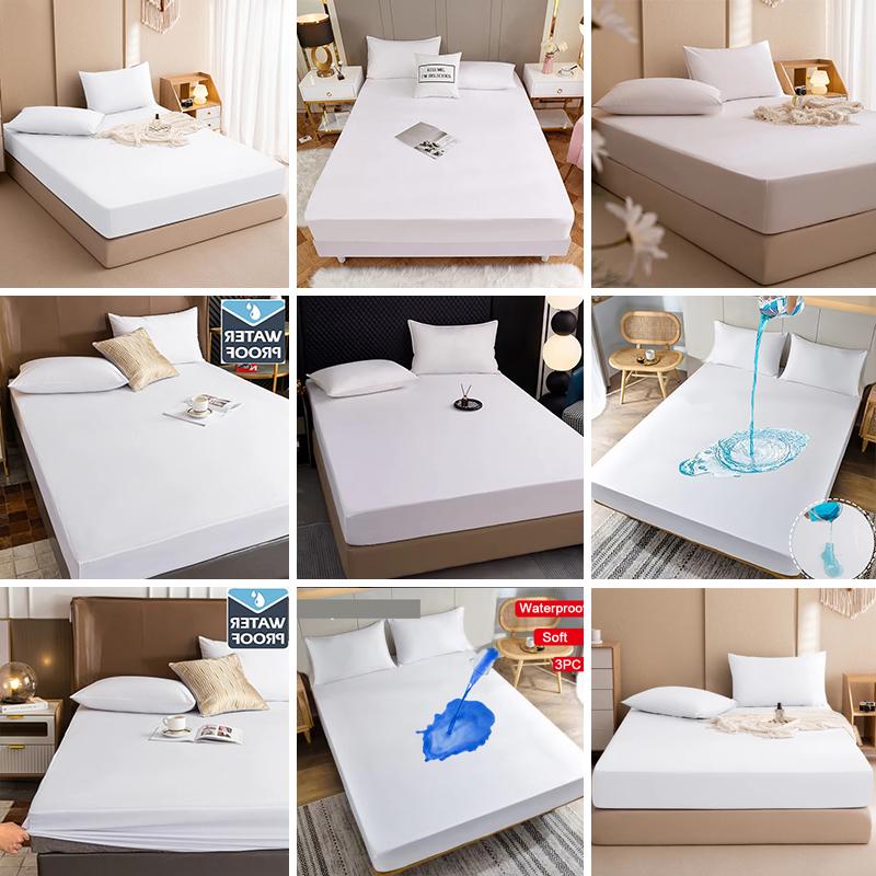 White Waterproof Bed Sheet, Dust-proof and Urine Proof Bed Sheet, Comfortable and Skin Friendly