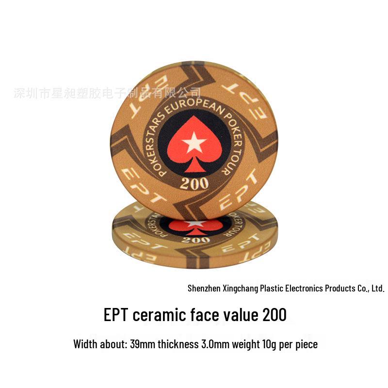 Texas Hold'em Keramiske Mahjong-chips for Kort- og Sjakkrom