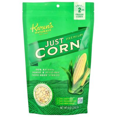 Karens Naturals Premium Freeze-Dried Vegetables Just Corn 224g (8oz)