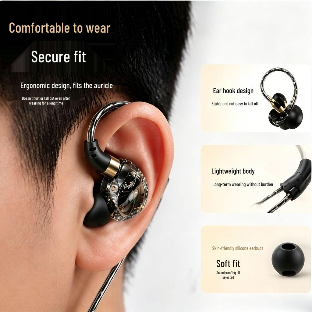 Wired Over-Ear Gaming Headset with Microphone and Dual Plug