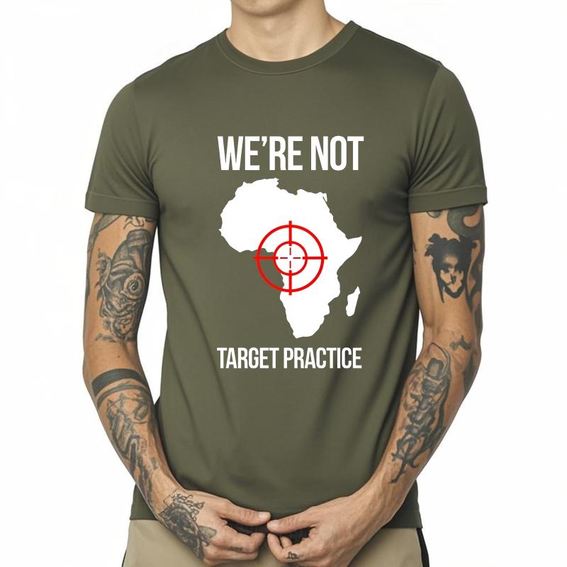 Anime Teenagers Summer Tshirt Were Not Target Practice Africa Map Short Sleeve Workout Round Neck Women Top Tees Man Tee Shirt