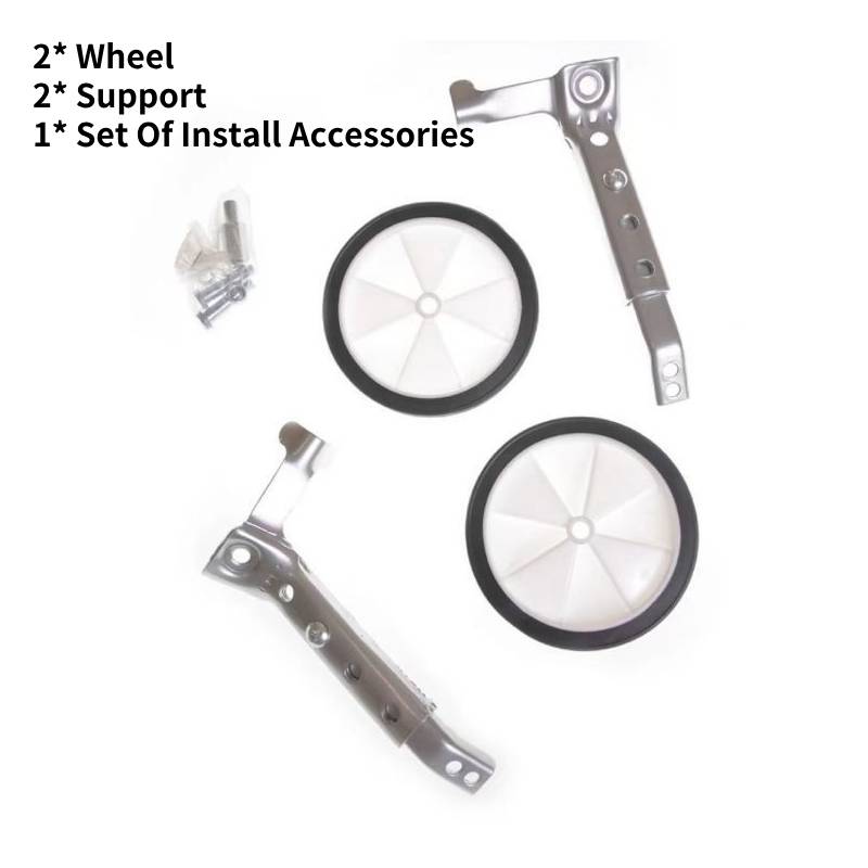 

1622дюймові Дорослі Для Дітей Велосипедні Тренувальні Колеса Велосипедні Універсальні Стабілізатори срібний