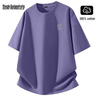 Men's 220G Heavyweight Pure Cotton Loose Fit Short Sleeve T-Shirt