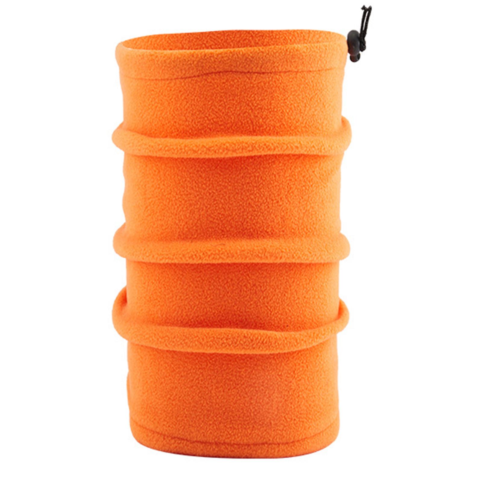 

Neck Gaiter Warmer Ski Scarf Windproof Mask Unisex Windproof Thick Fleece Neck Warmer Cold Weather Face Mask оранжевый