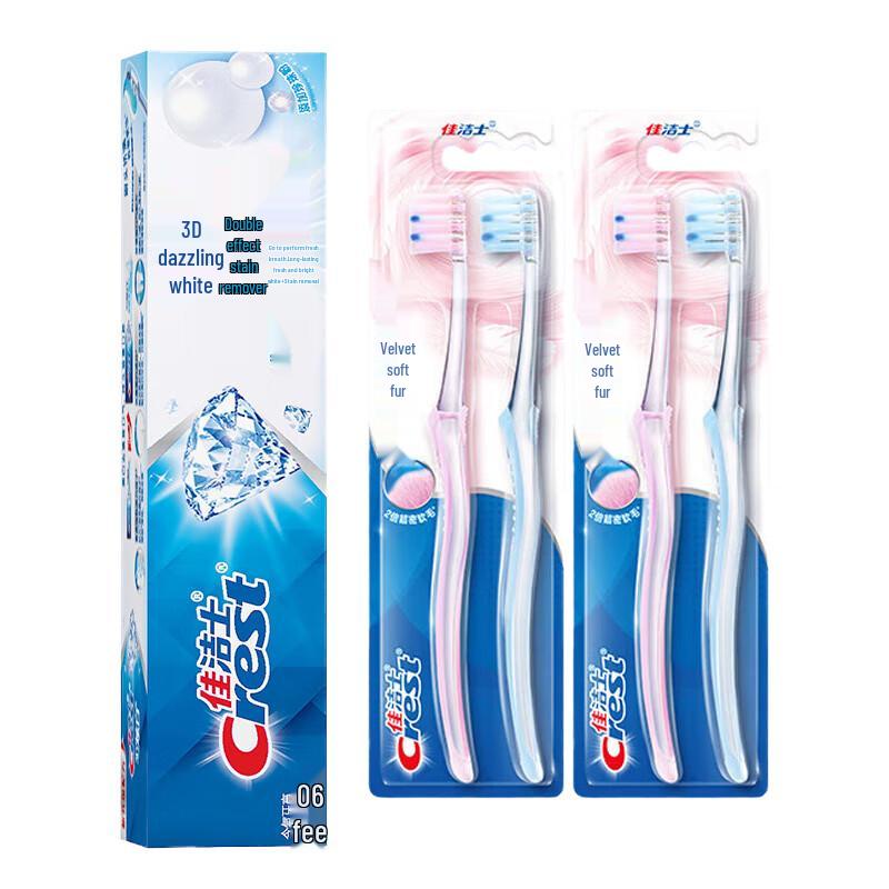 

Crest 3D White Toothpaste & Velvet Gum Care Toothbrush Set