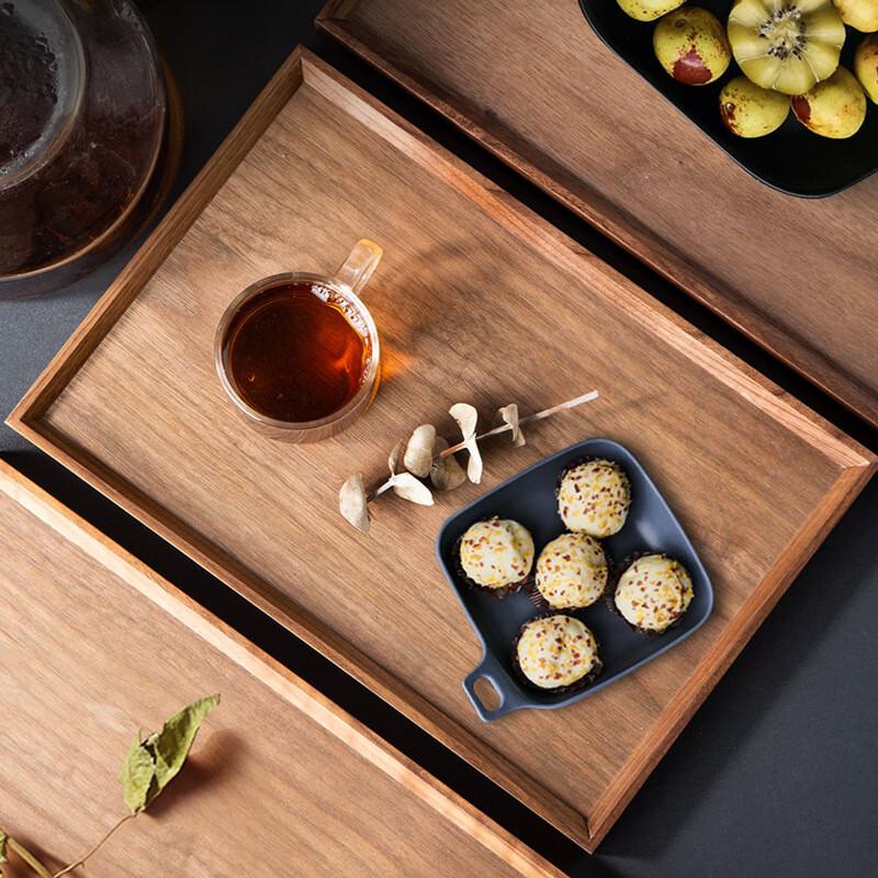 Dirian Black Walnut Solid Wood Serving Tray