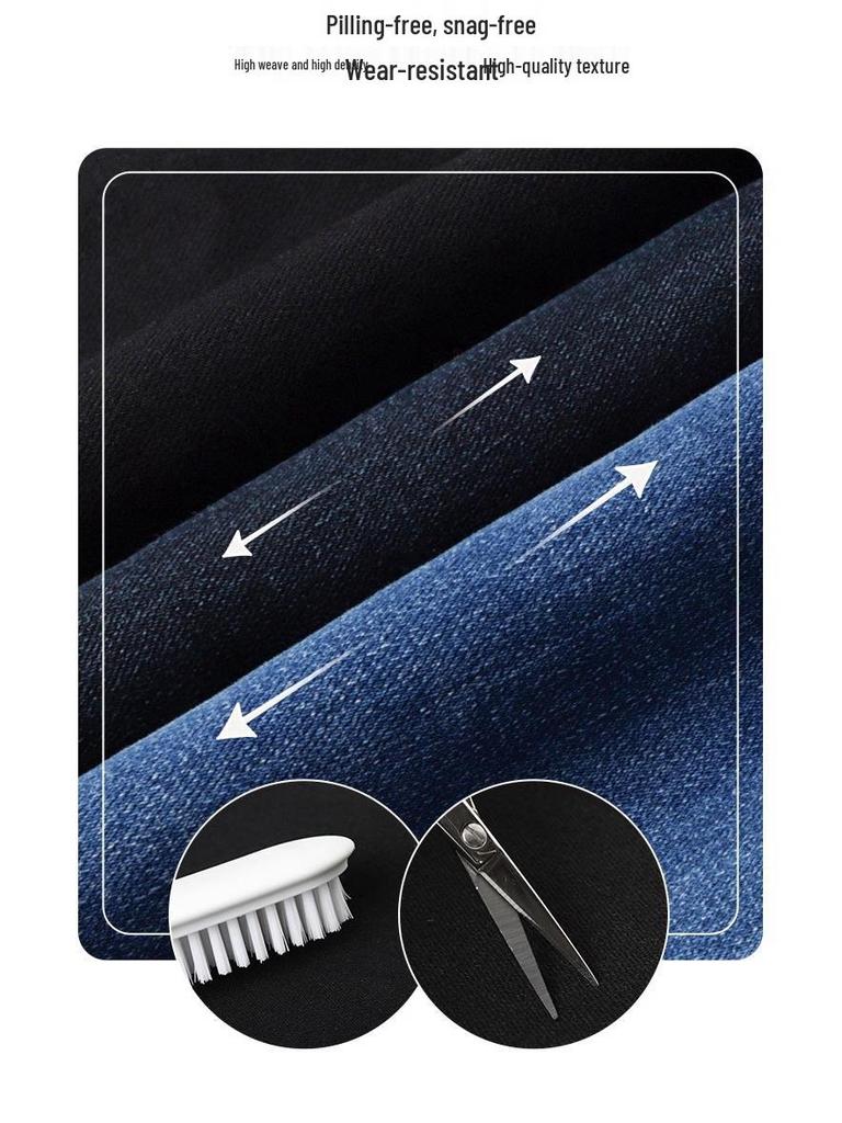 Petite Women's Slimming Black High Waist Cropped Straight Leg Jeans