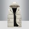 Fashion  Leather Vests Men Casual Warm Male Vest High Quality Loose Vest Men Pu Zipper Waistcoats Brand Mens Sleeveless Jacket