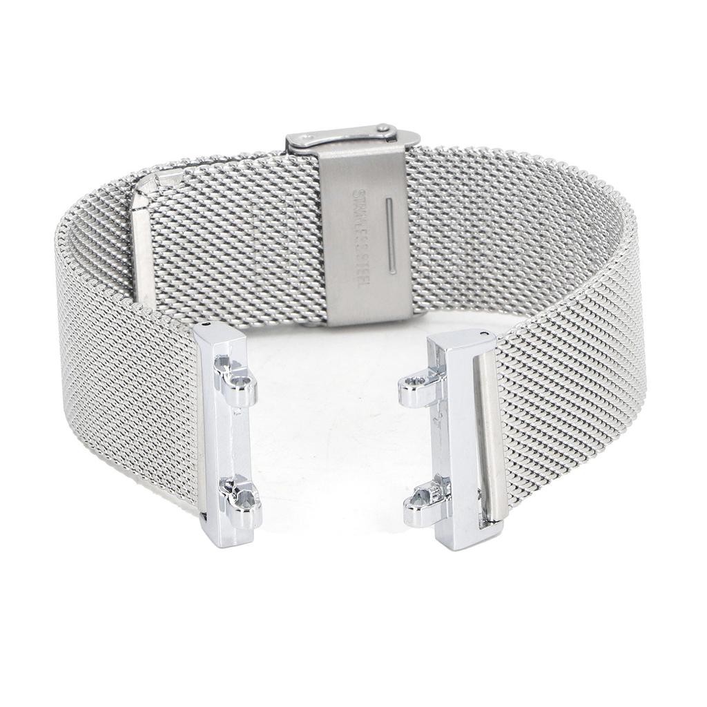 Mesh Watch Band Professional Stylish Simple Polished Adjustable Metal Watch Strap with Buckle for
