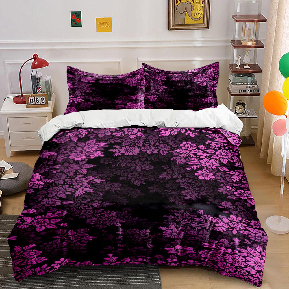 

Pink floral pattern. Bedding sets Duvet cover sets Duvet covers Pillowcases(1 * Duvet Cover 2 * Pillowcases without duvet insert) 135x200cm