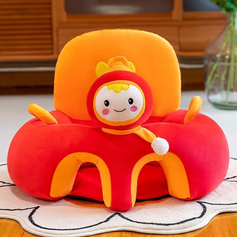 Baby Sofa Support Seat Cover Plush Chair Learn To Sit Comfortable Cartoon Toddler Nest Puff Wash No Stuffing Cradle