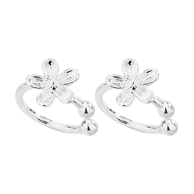 

Клипсы для ушей в виде цветка свежей маргаритки в стиле ретро, литературный стиль, девичье чувство, Xiaohongshu рекомендует клипсы для ушей в виде пятилепесткового цветка без пирсинга ушей copper