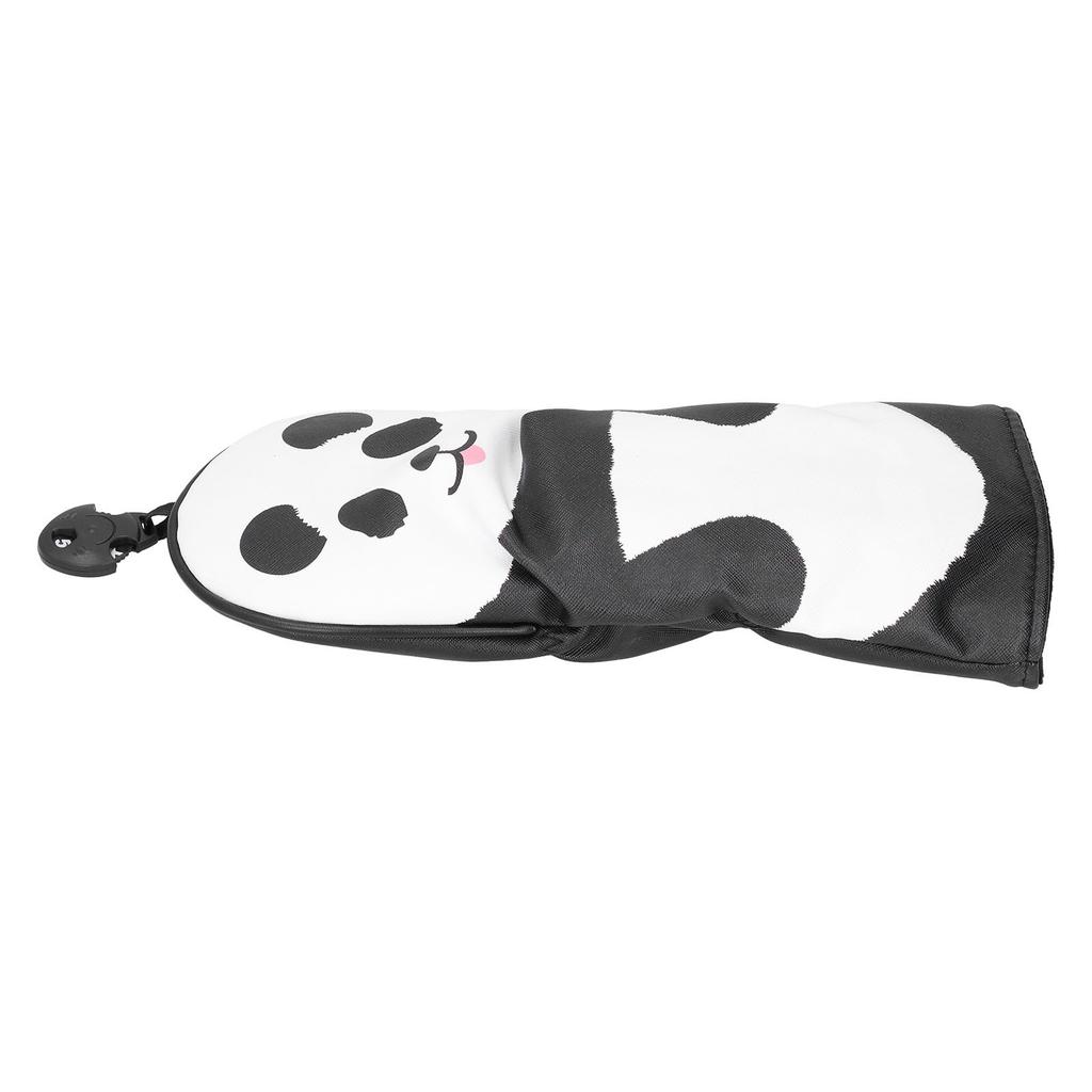 PU Leather Golf Wood Head Covers Waterproof Cartoon Thicken Plush No.5  Golf Club Headcover