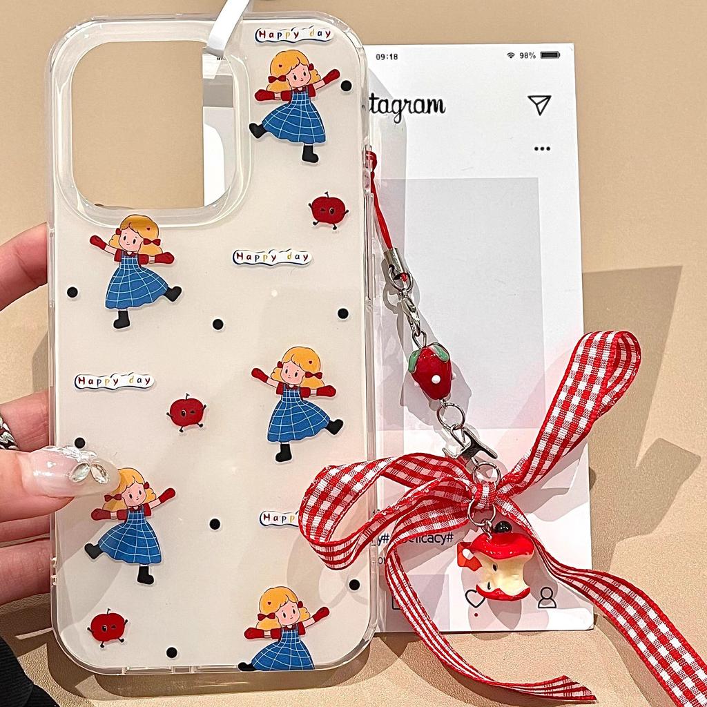 Korean Style Skirt Girls Suitable for Apple 16 Mobile Phone Case IPhone   New 12 Women's 11 Soft Shell