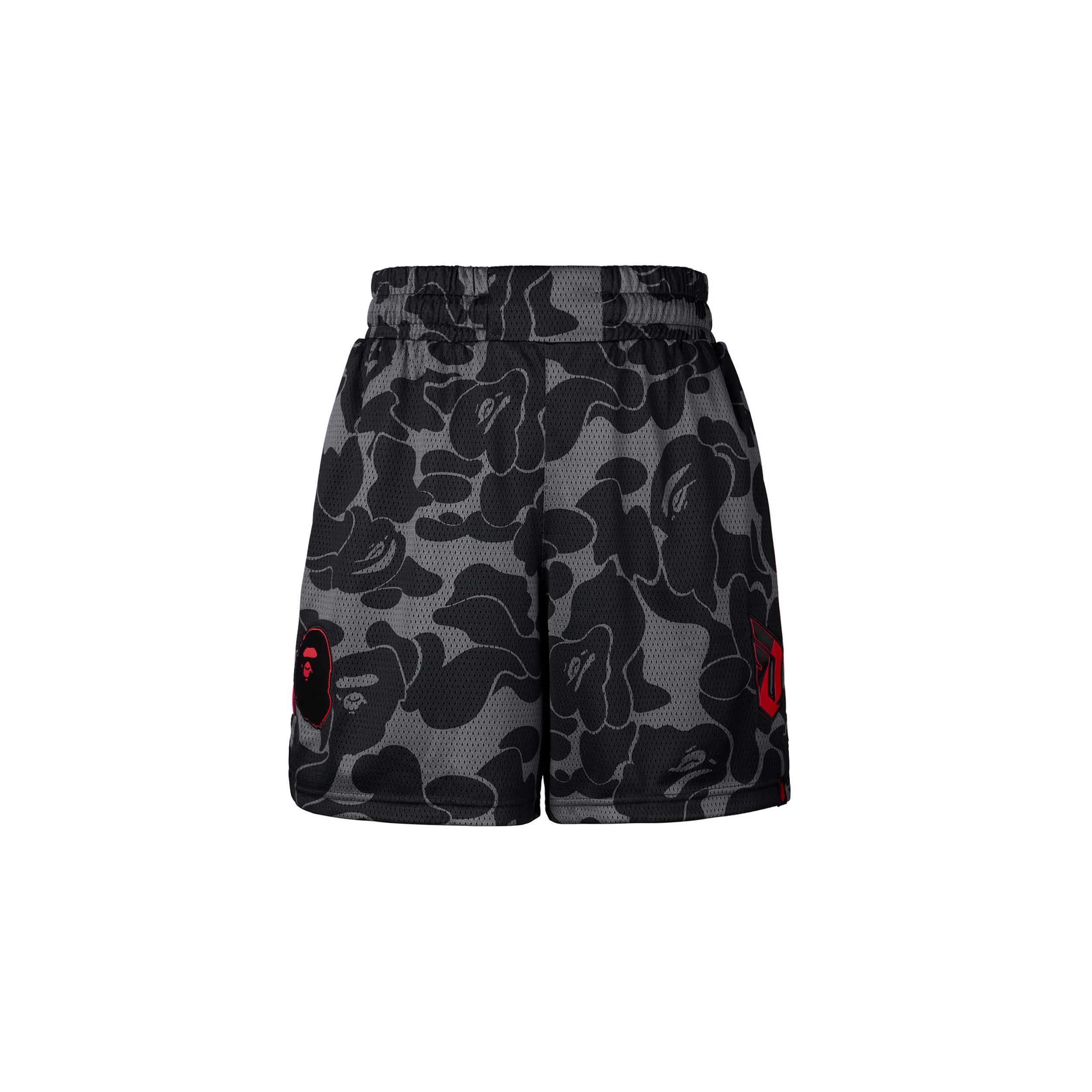 

Adidas X Bape Collaboration Dame 9 FW24 Brand Logo Fashion Удобные дышащие баскетбольные шорты Мужские шорты Carbon-Gray JF1153 XL