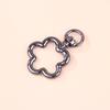 5Pcs Zinc Alloy Flower Swivel Lobster Claw Clasps Swivel Lanyards Trigger Snap Hooks Strap Connector For Diy Bag Key Chains Ring