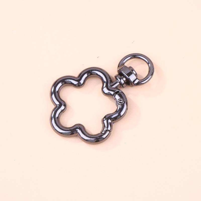 5Pcs Zinc Alloy Flower Swivel Lobster Claw Clasps Swivel Lanyards Trigger Snap Hooks Strap Connector For Diy Bag Key Chains Ring